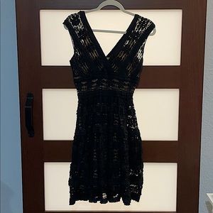 Max Studios black lace dress